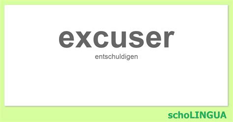 excuser deutsch